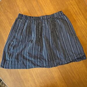 GAP - Striped Skirt, Navy, Size M